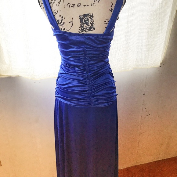 Elegant Sapphire blue evening dress - Picture 2 of 5